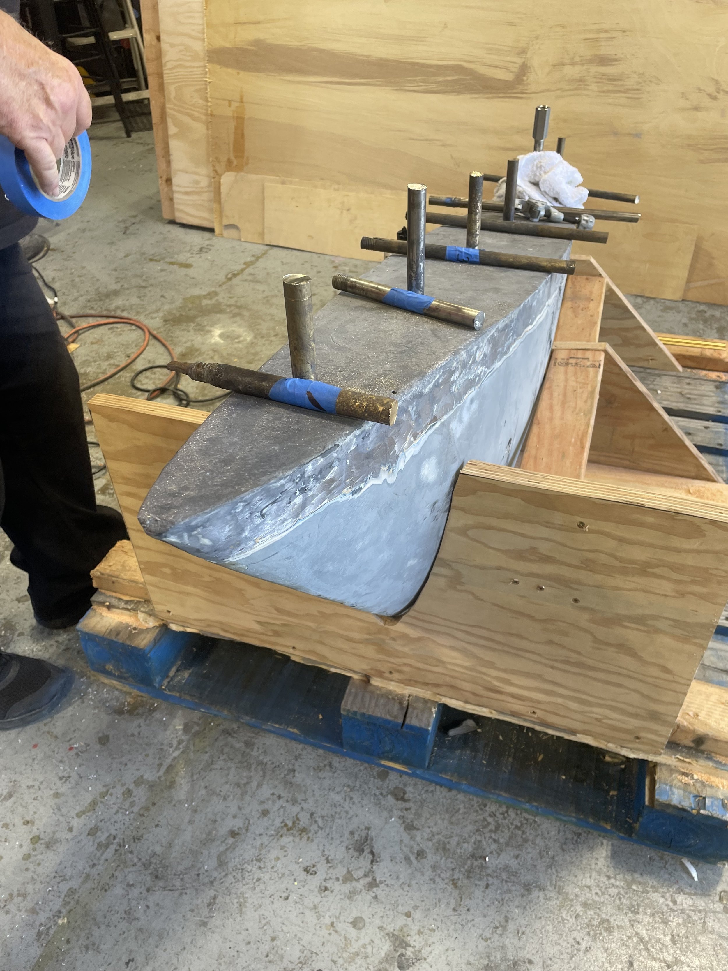 New keel fabrication