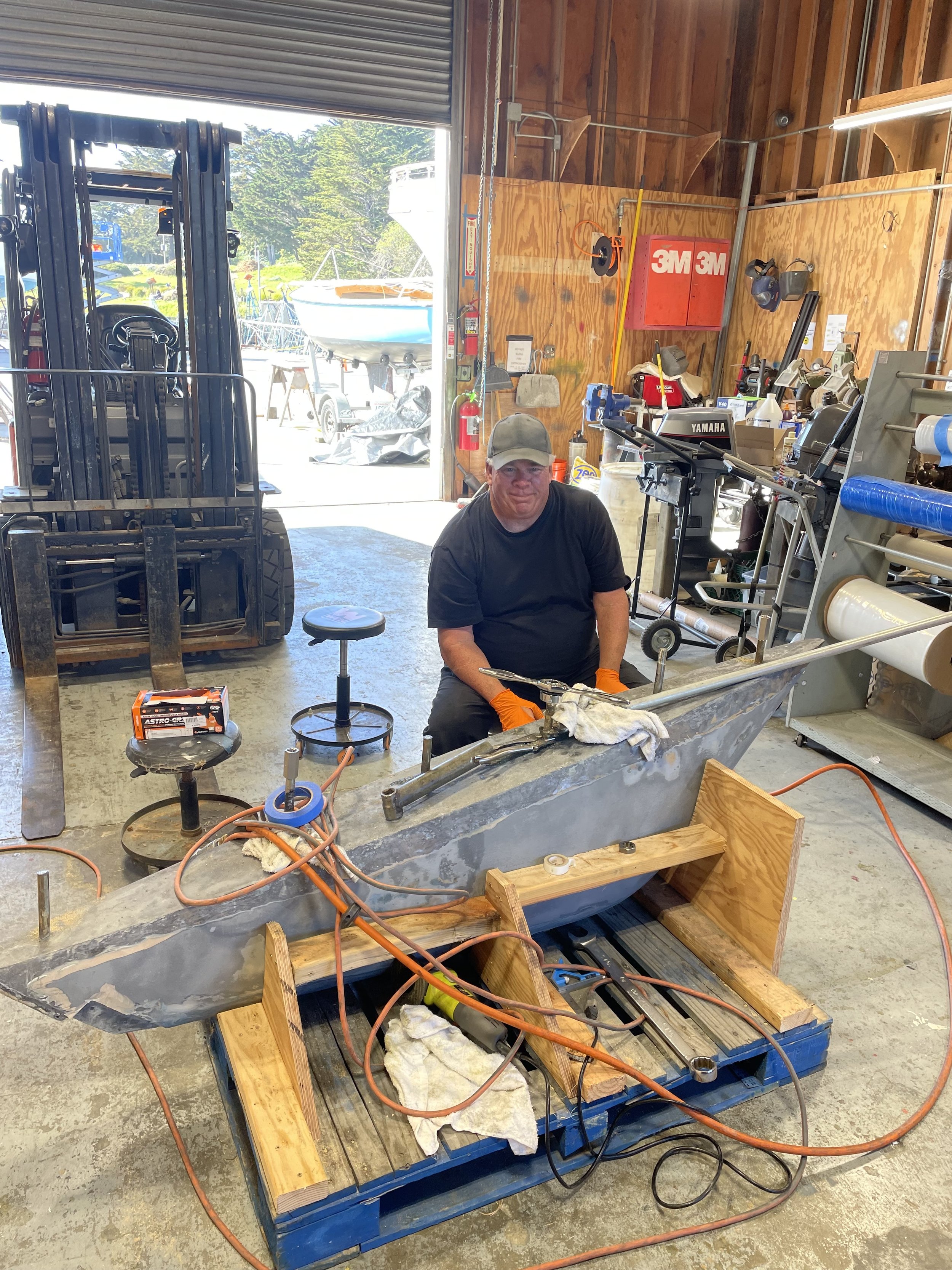 Completed keel installation