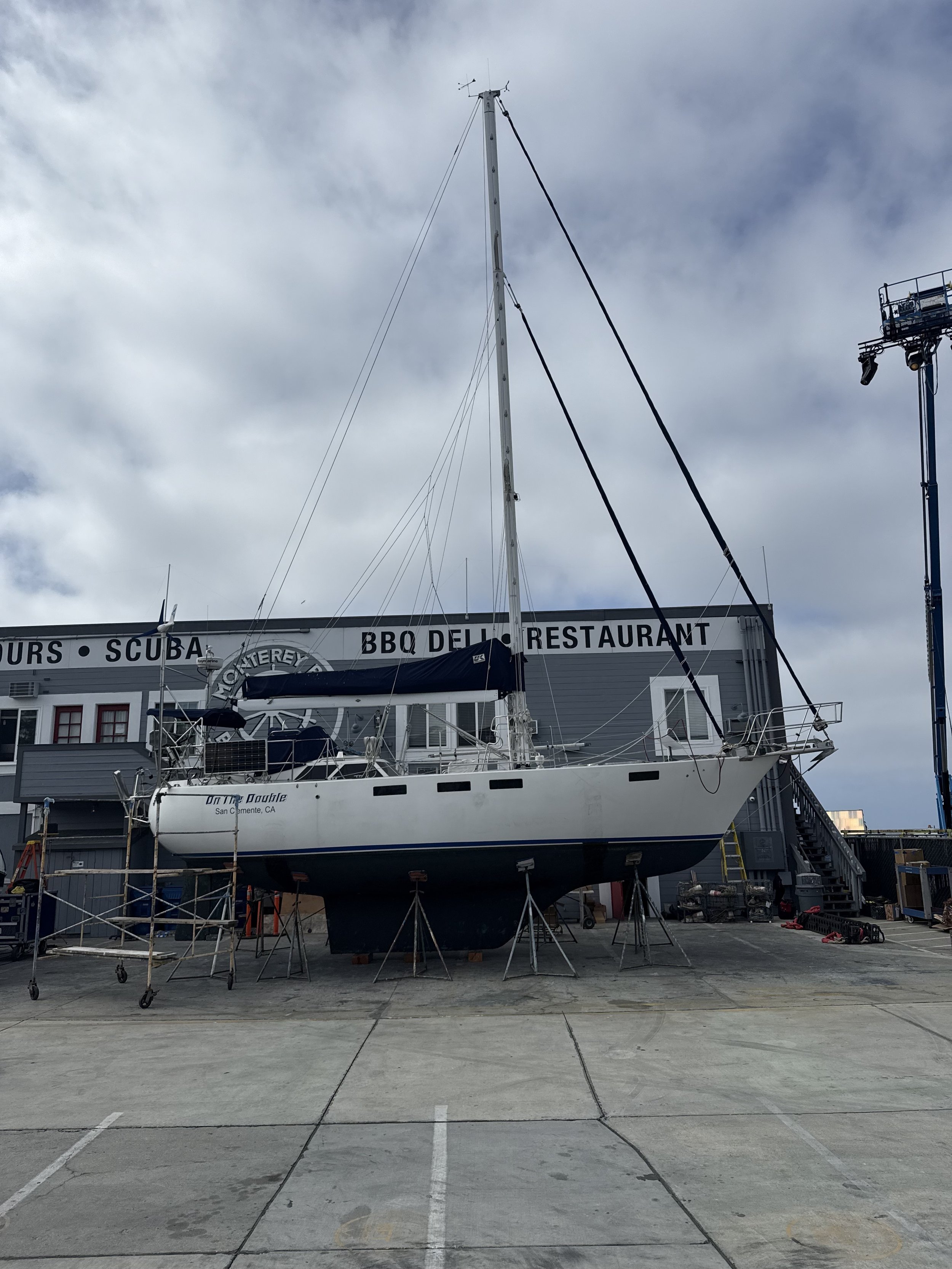 Hull after pressure washing