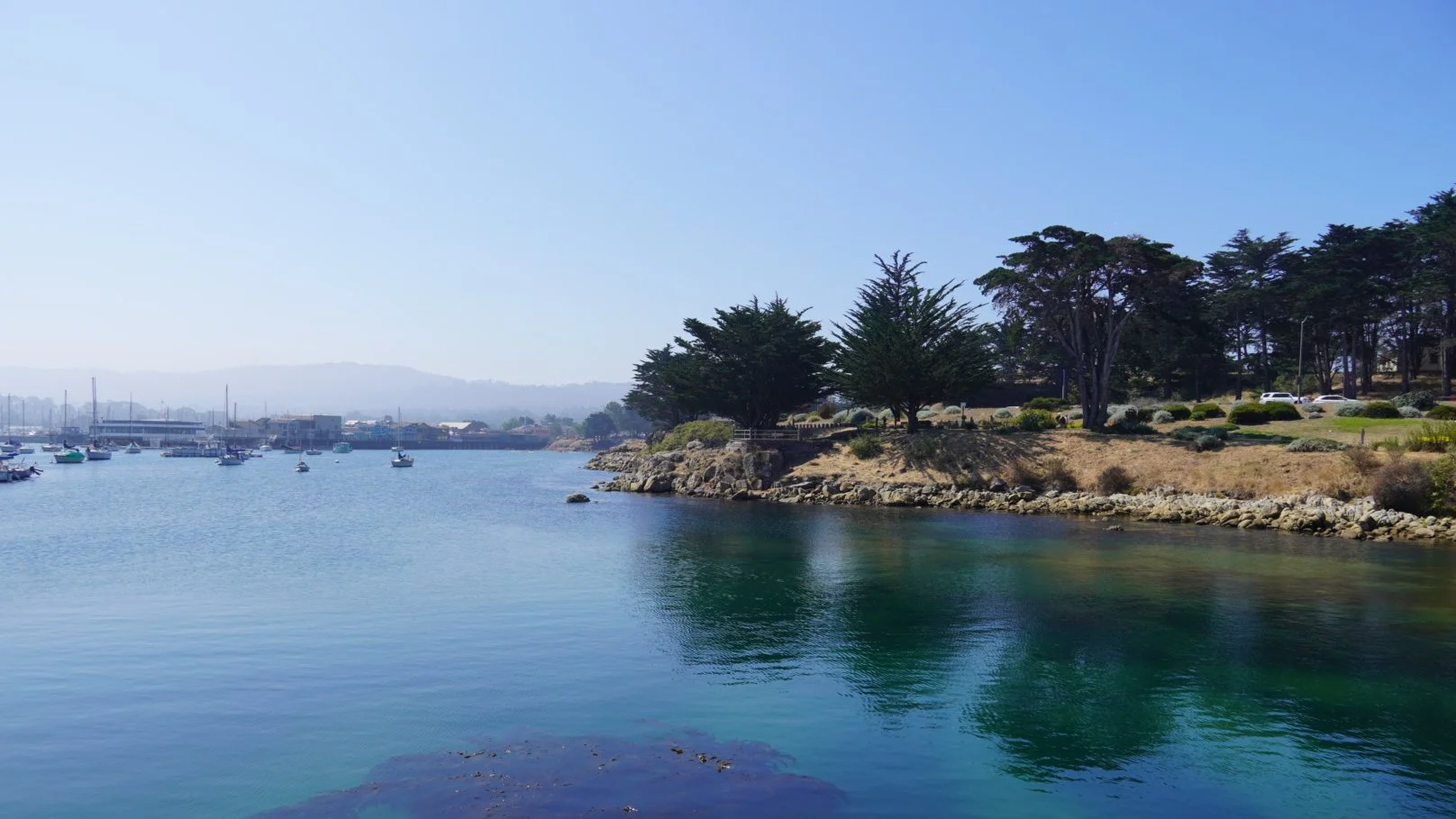 Finished motorboat paint job