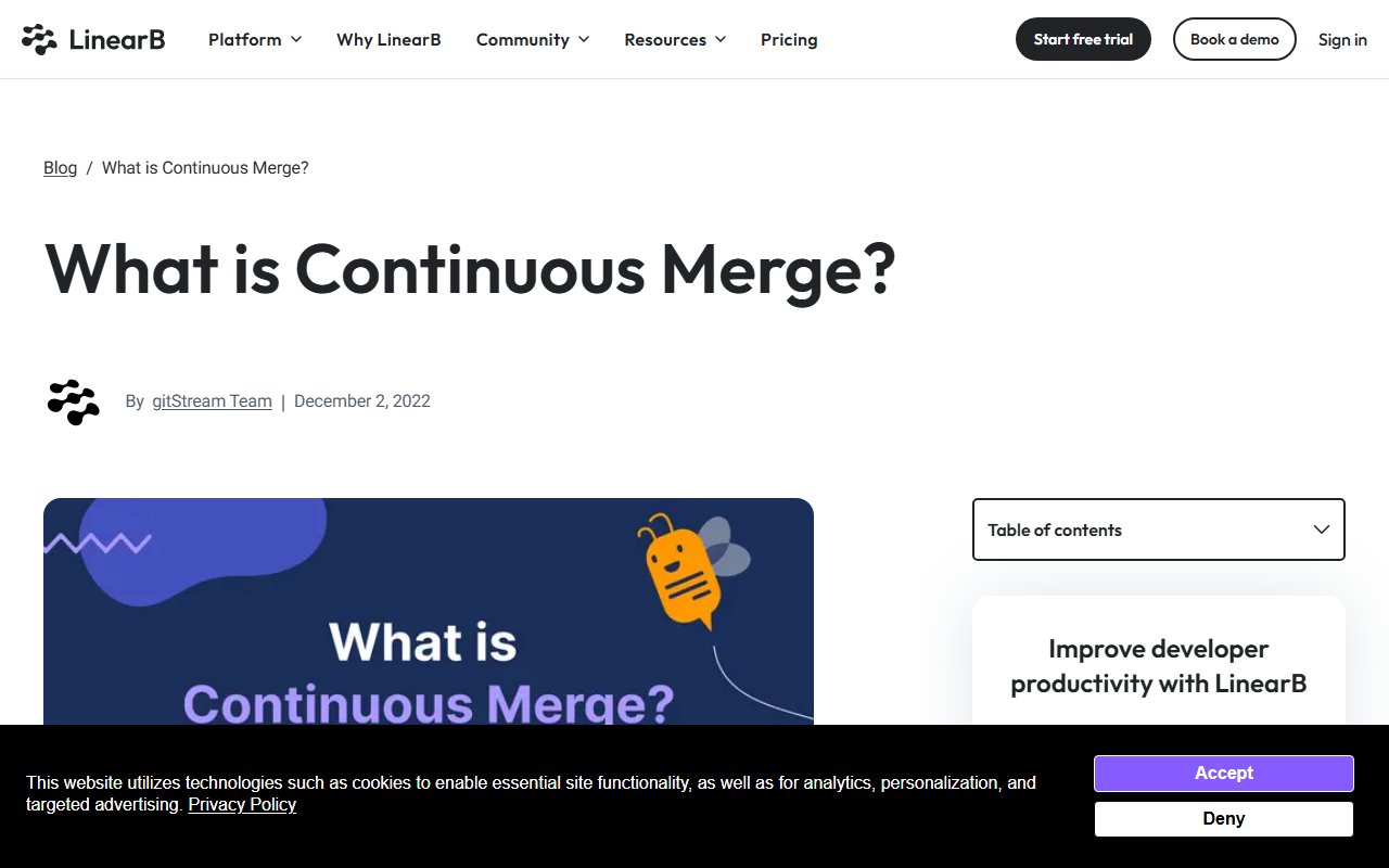 What is Continuous Merge?